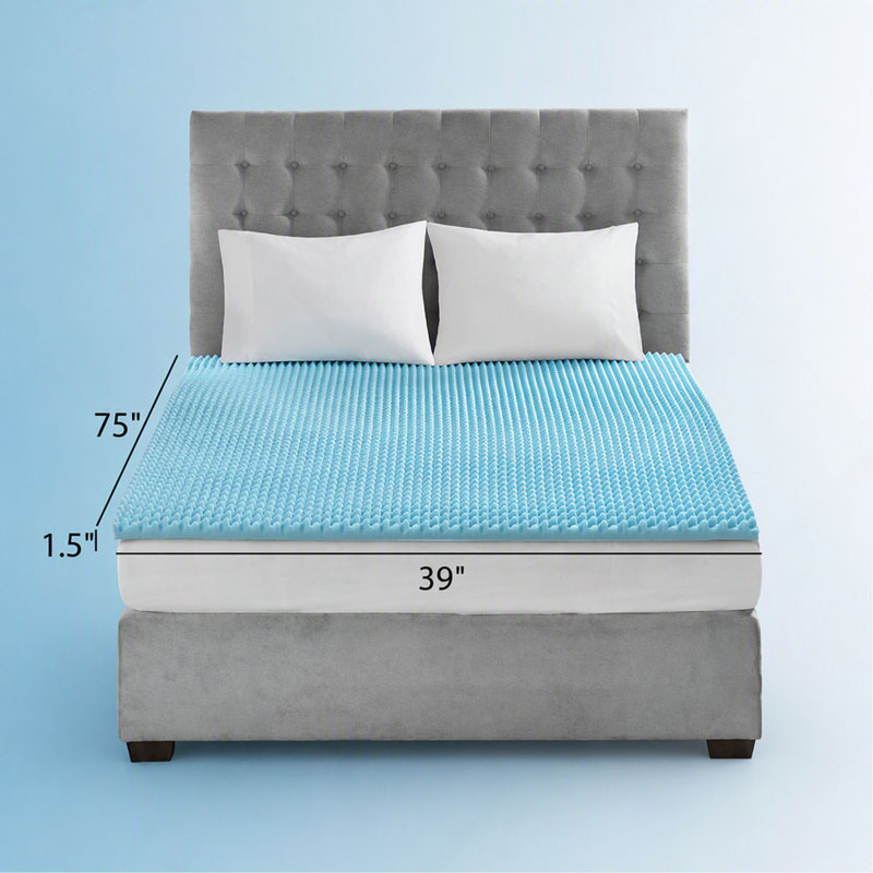 Surmatelas, hypoallergénique réversible toutes saisons, 1,5 po, 1.5", Grand lit