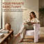 Chaise d'appoint demi-tonneau Mid-Century moderne (ensemble de 2, beige)-788090634