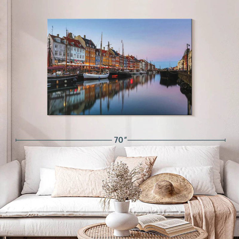 Nouveau port Tergel Nyhavn, H 32 po x l 48 po
