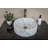 Eden Bath 16'' White Stone Circular Bathroom Sink