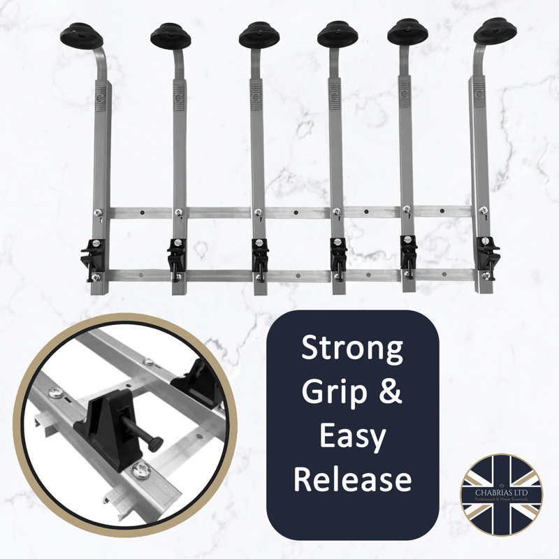  Black 6 Bottle Wall Mounted Bar Rail & 35ml Spirit Optics, UK Made, Fits 70cl–1.5L Bottles