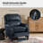 Anre Genuine Leather Recliners with Nailhead Trim-1543531484