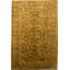 Hand-Knotted High-Quality Gold and Gold Area Rug