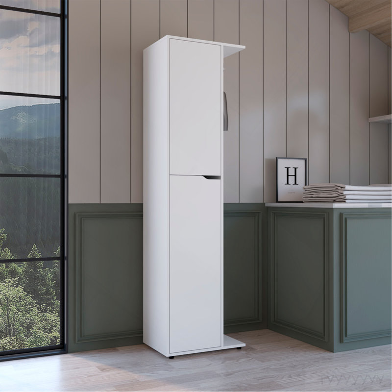 Storage Broom Closet White