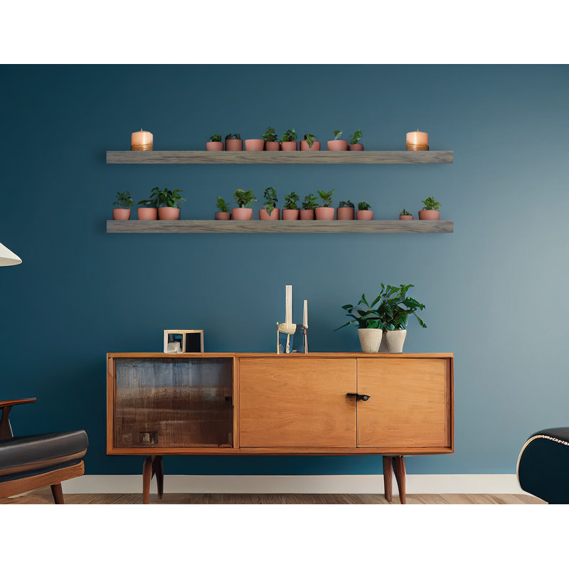 Emerald Lee 2 Piece Oak Floating Shelf