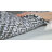Phillis Vintage Leather Hand Woven Leather/Cotton Geometric Rug in Light Gray/Gray-112836596