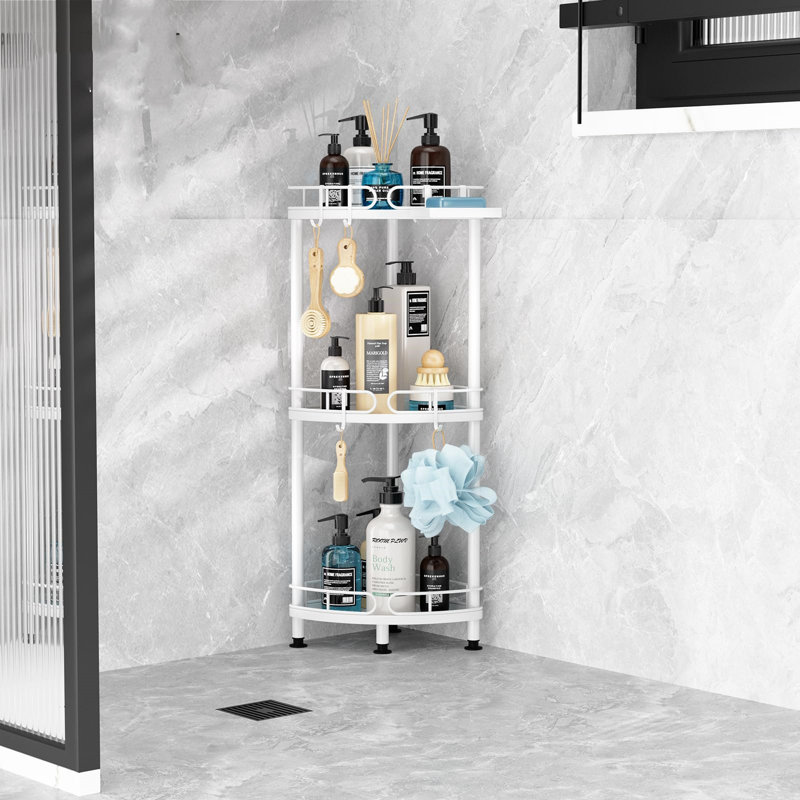 Stainless Steel Shower Caddy, White