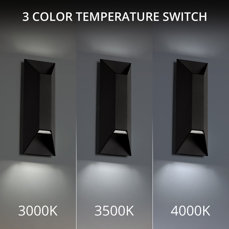 Maglev 2 - Light LED Flush Mounted Sconce, Matte Black, 3500K, 16" H x 5.5" W x 3.625" D