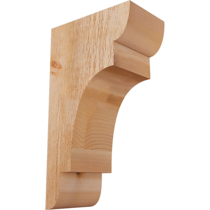 New Brighton Corbel, H 18 po x l 6 po x P 10 po, Cèdre rouge, Sciage brut