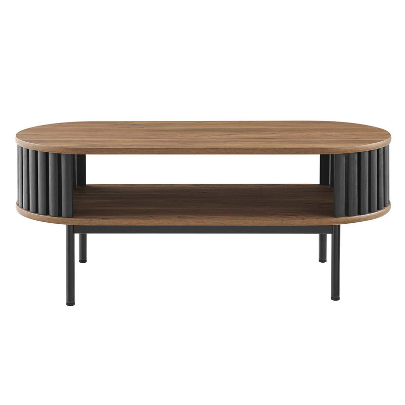 Modway Fortitude Modern Coffee Table, Walnut