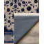 Tapis bleu marine en coton et polyester à imprimé numérique Armend Collection-1723582813