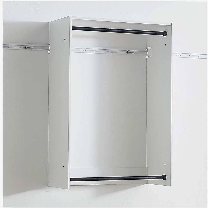 Devi White Wall Mounted Wood Closet System