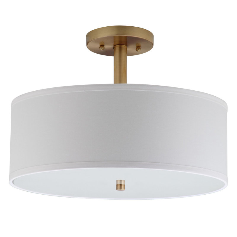 Jaida Semi Flush Mount, Gold