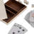 7" Cards & Dice Box, White/Black