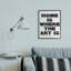 Home Is Where Art Is Expression Minimal Black White par Daphne Polselli - impression d'art graphique-1016644450-1016644449