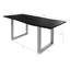 Freeform 3 Acacia Solid Wood Top Metal Base Dining Table-47590346-47590349-47590353