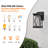 14"(H) 1-Pack Black Outdoor Wall Lantern With Crackled Glass, Weather-Resistant Exterior Light Fixture For Porch, Patio, And Entryway, Modern Decorative Wall Sconce With E26 Base (Bulb Not Included)
