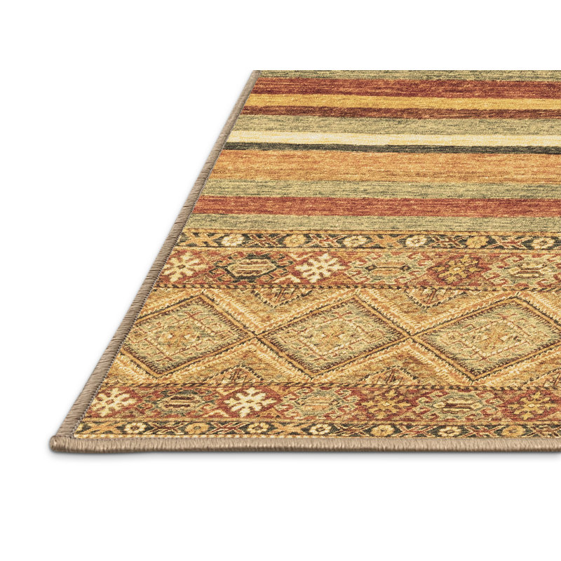 Washable Striped Indoor Rug, Rectangle 2' x 3'