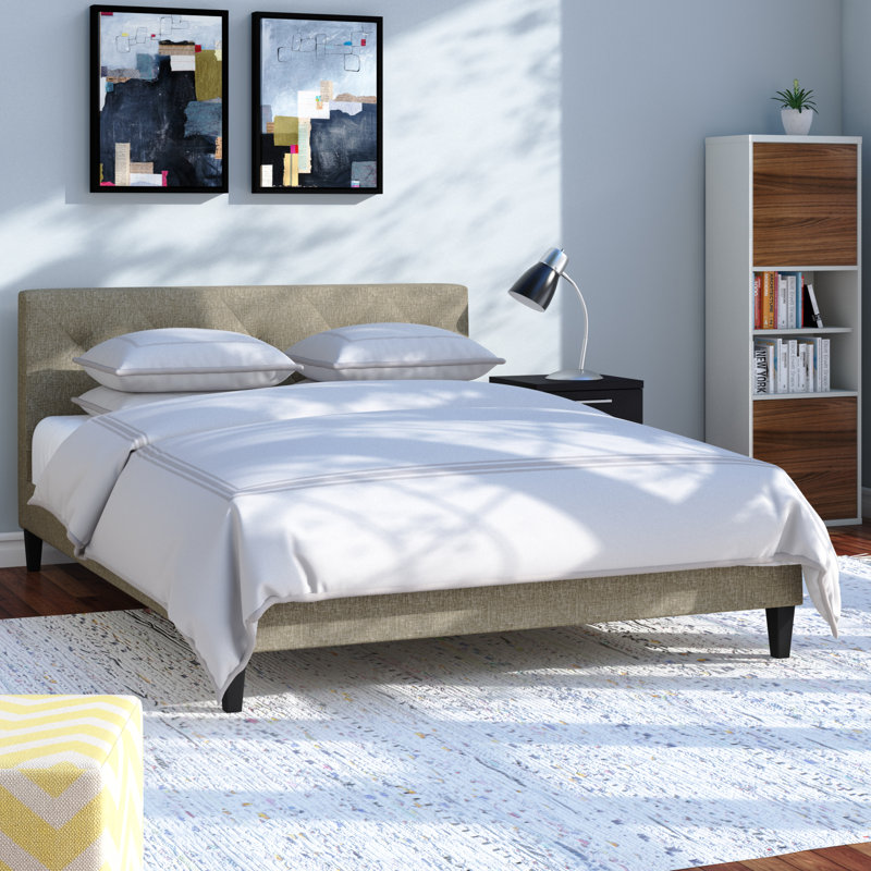 Upholstered Bed, Twin
