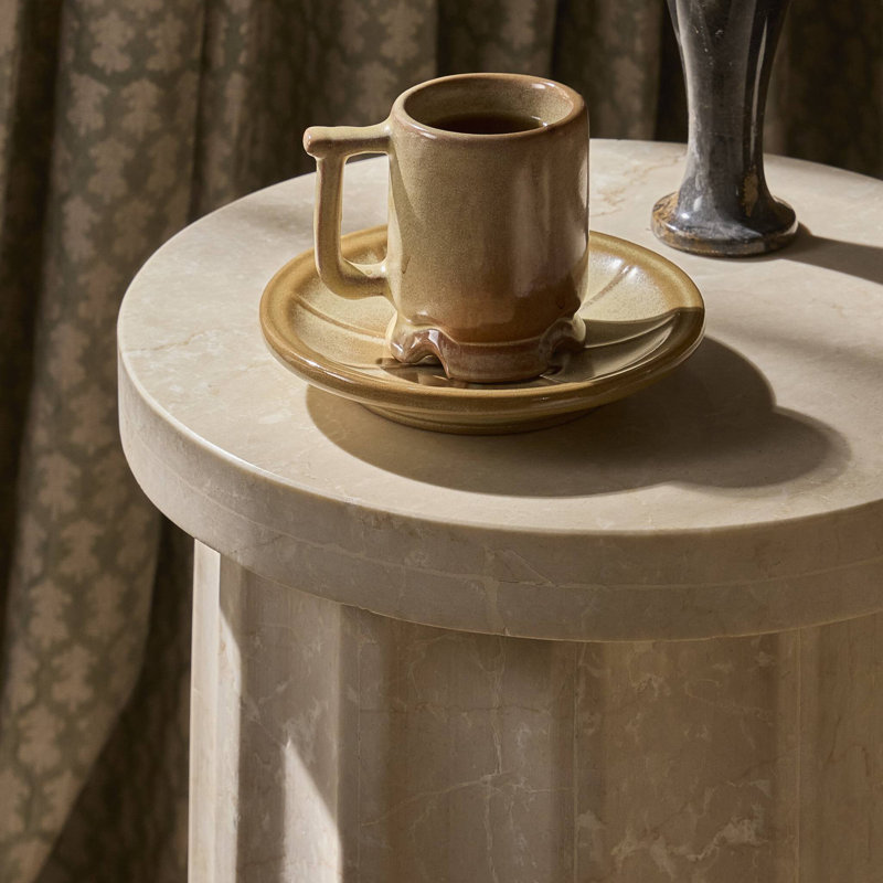 Bibi Drink Table-Cream Marble