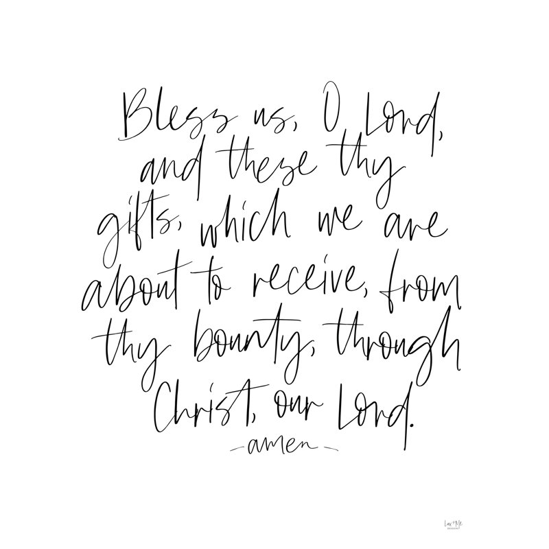 " Bless Us " by Lux + Me Designs, 16" H x 12" W