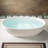 67" Freestanding Soaking Solid Surface Stone Resin Bathtub with Integrated Overflow and Pop-up Drain-120785880-120785877