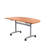 Buariki Half-circle 4 Person Flip Top 160cm L Modular Training Table with Casters-1001688318