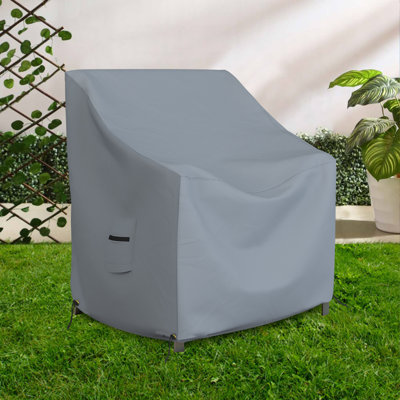 Ensemble de 2 housses de chaise d'extérieur imperméables à haute densité, housse de protection de siège de protection profonde toutes saisons (ensemble de 2)