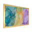 Art liquide bleu et mauve - reproduction sur toile-67342310-67342316