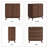 Seyla 31.5'' Sideboard with Solid Wood Legs & 2 Adjustable Shelves, Double Curved Fluted Door-734118912