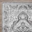 Tapis oriental gris en polypropylène tissé à la main Raghdah-1401702524