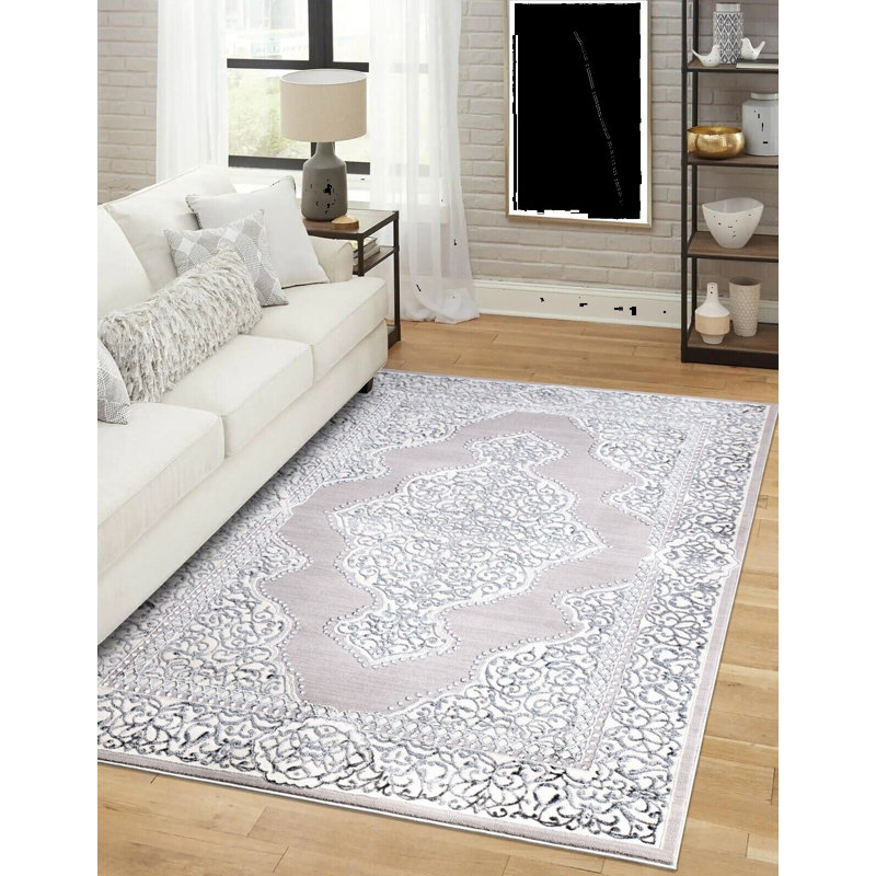 Brekka Abstract Area Rug, Rectangle 80 x 150cm