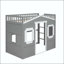 Lit mezzanine simple avec échelle-136147145-136147144