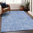 Premium Machine Washable Prisco Blue Rug-241052485