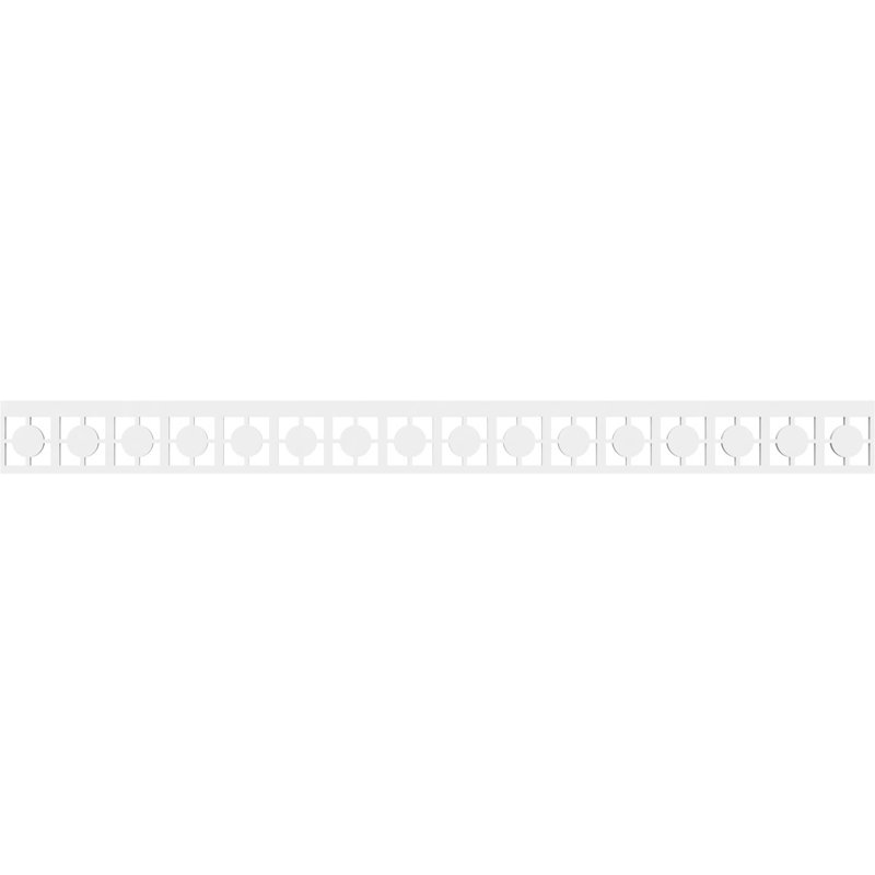 Garniture de couloir en PVC de qualité architecturale H 4 po x P 5/8 po x L 48 po Oakley, H 4 po x L 48 po x P 0,63 po