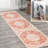 Lesak Ornate Medallion Machine-Washable Orange/Cream Rug-1949511859