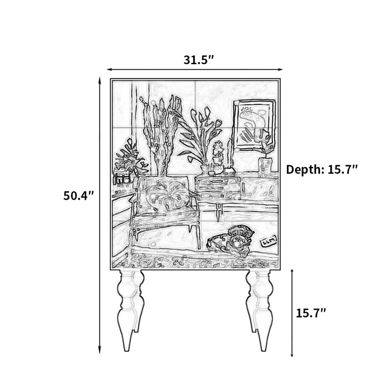 Armoire décorative universelle Home Home Art