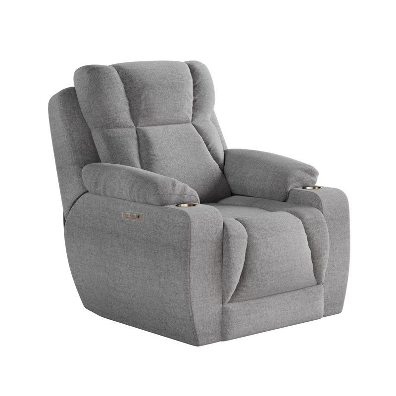 Fauteuil inclinable près du mur pour homme, Microfibre, Ardoise