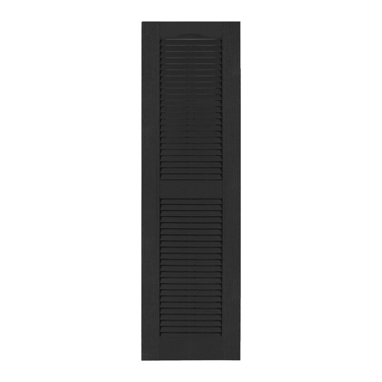 Custom Louvered Shutter with Cathedral Top
