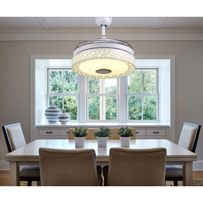 Zafeer 42'' Ceiling Fan with LED Lights