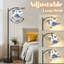 Lampe sur pied à arc avec abat-jour ajustable Blue Deep Sea Toile