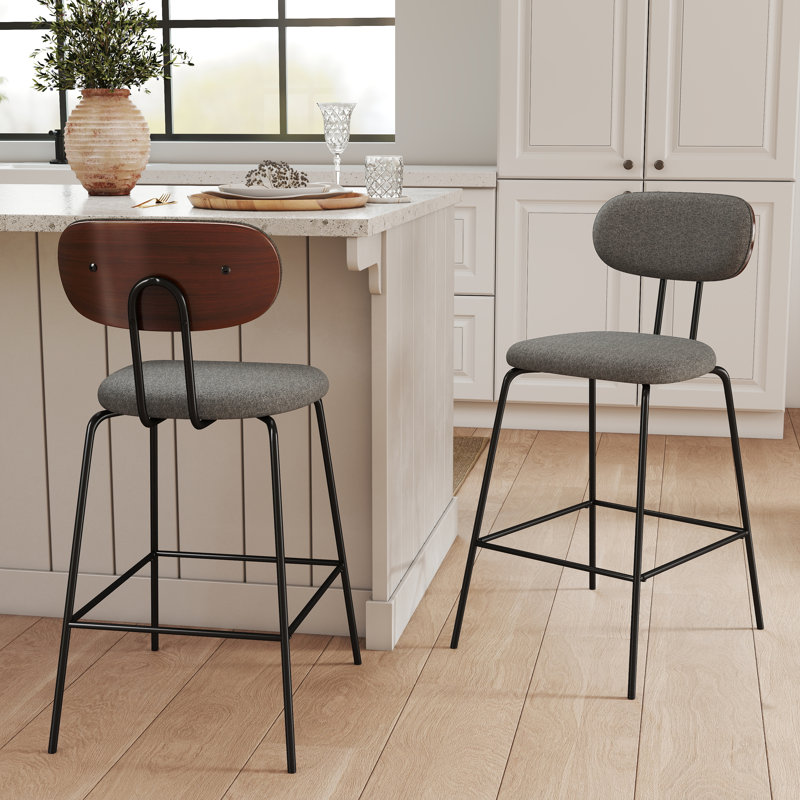 Tabouret de comptoir 26 po H, Gris
