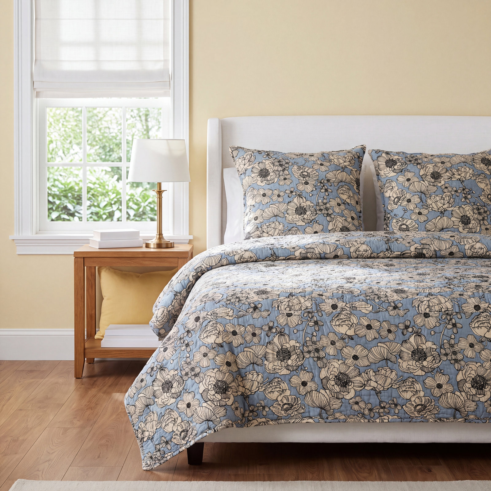 Kimpton Cotton Quilt, King, Limestone