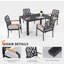 Ensemble de mobilier d'extérieur en aluminium 5 pièces