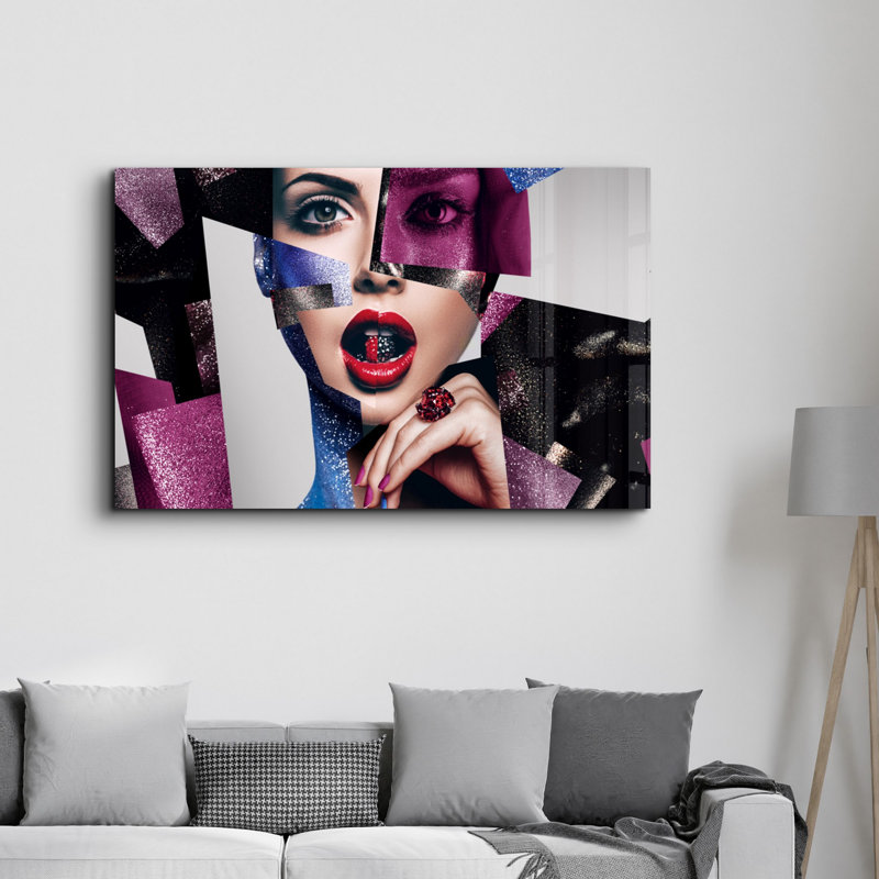 Elegant Tempered Glass Wall Art Painting, 13.8 x 21.7 inches | 100% Tempered Glass, Thickness: 0.16 inches | UV Printed for Vibrant Colors | Perfect for Home Decor, Living Room, & Office Spaces