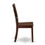 Chaises de salle à manger Boston - Ensemble de 2 chaises de cuisine à dossier en bois, acajou-42419468