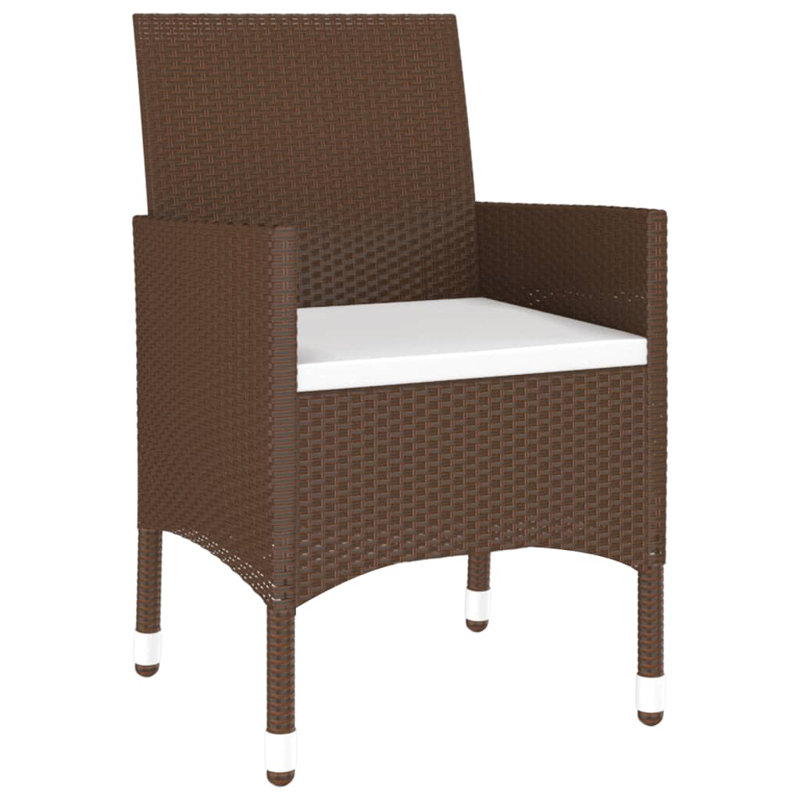 Garden Bistro Set Furniture, Brown
