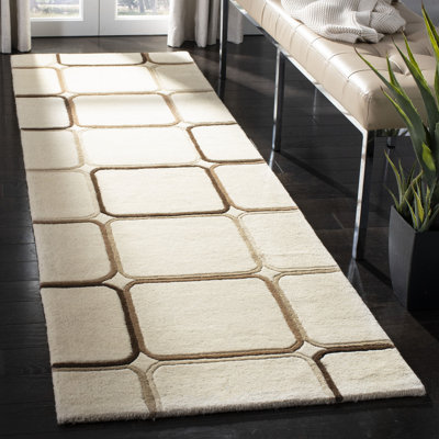 Steuart Hand Tufted Wool And Viscose Geometric Rug