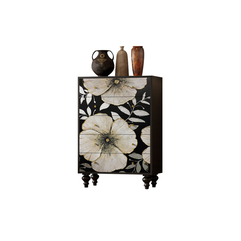 Commode d'appoint en bois massif italien