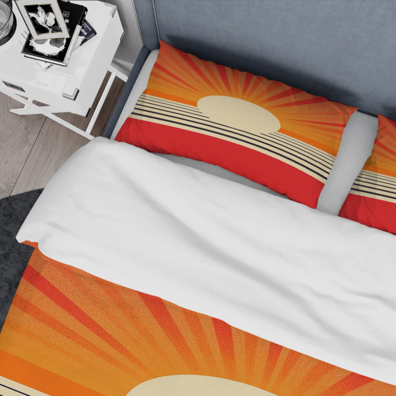 Ensemble de housse de couette en microfibre / polyester Minimal, Housse de couette pour très grand lit et 2 très